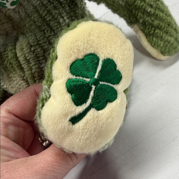 Ty NWT McWooly The Bear Green Tie Dye 2004 St. Patrick’s Day Irish Beanie Buddy - Picture 3 of 10